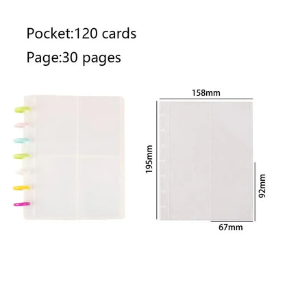 Multi-pockets 3 Inch Photo Album INS Style Idol Cards Collect Book Kpop Card Holder Loose-leaf Binder Photocard Holder