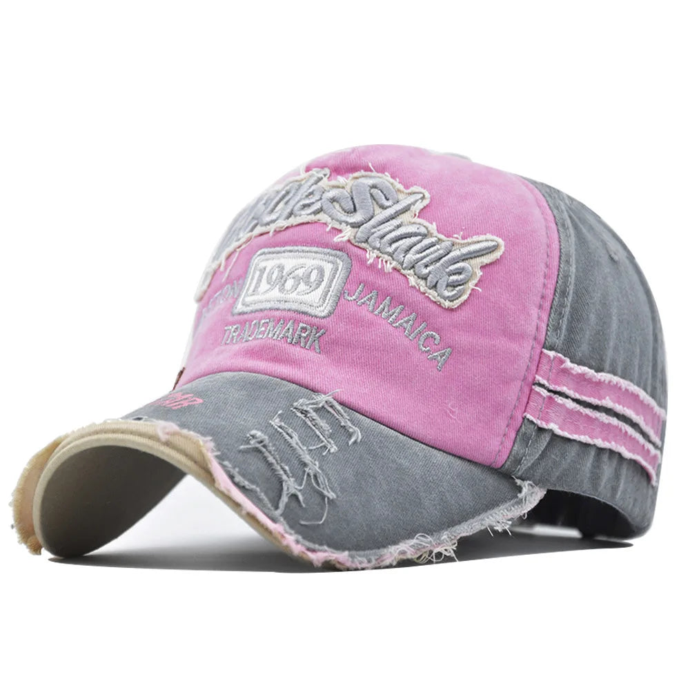Washed Cotton 1969 Embroidery Baseball Caps For Women Men Sport Visors Vintage Snapback Cap Unisex-Teen Hip Hop Hat Bone Dad 