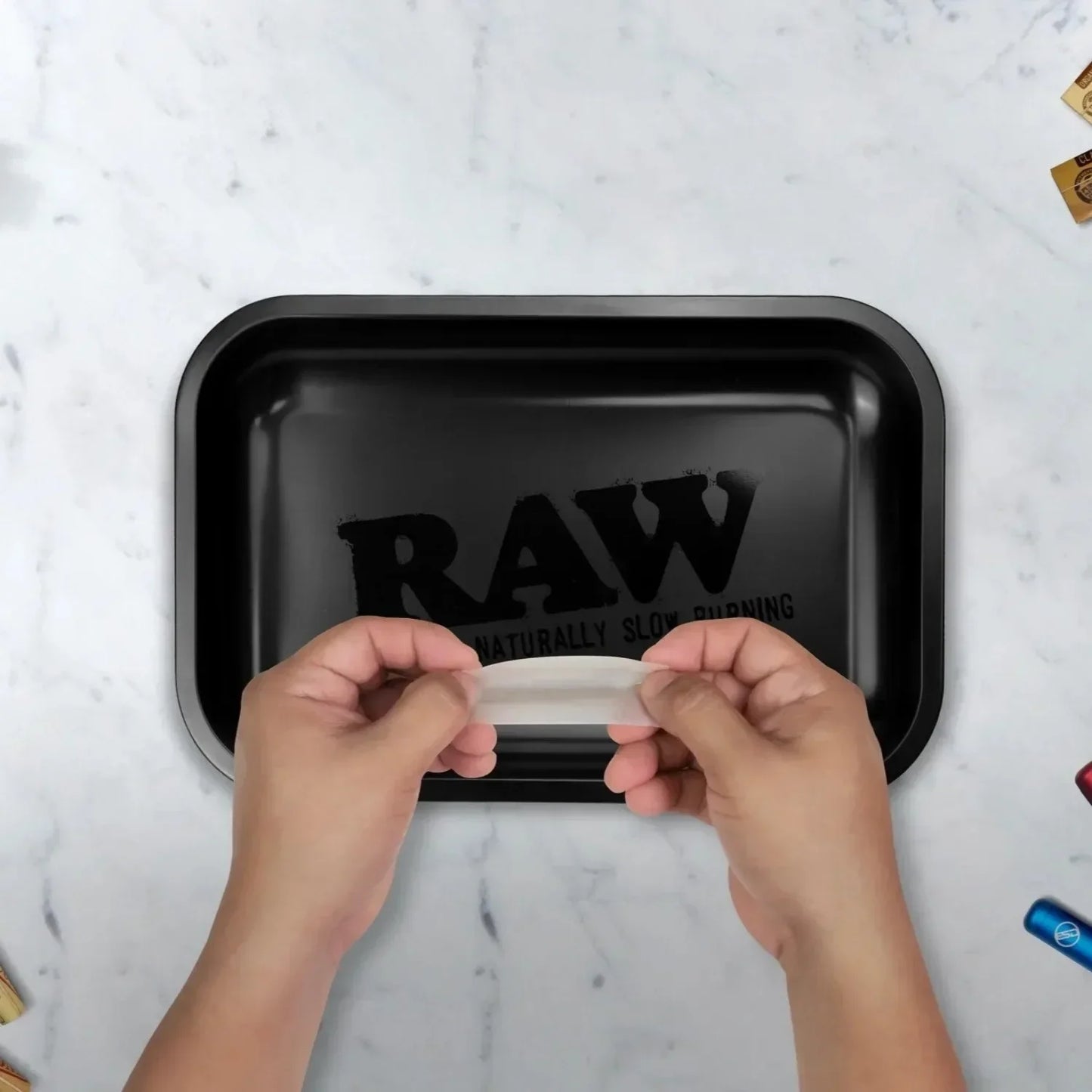Matte Black Murder'd Cigarette Rolling Tray