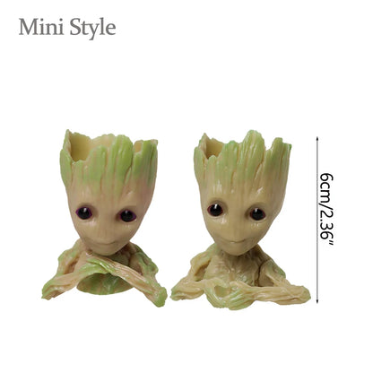 Desktop Decor Mini Anime Figurine Tree Man Miniature Model Cute Groot Doll Toy Home Accessories Ornament Handicraft Gifts - s