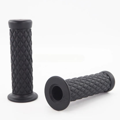 Vintage Cafe Racer 7/8" 22mm Motorcycle Vintage Handlebar Grip for Honda Suzuki Yamaha Kawasaki CG125 CB400 - Black