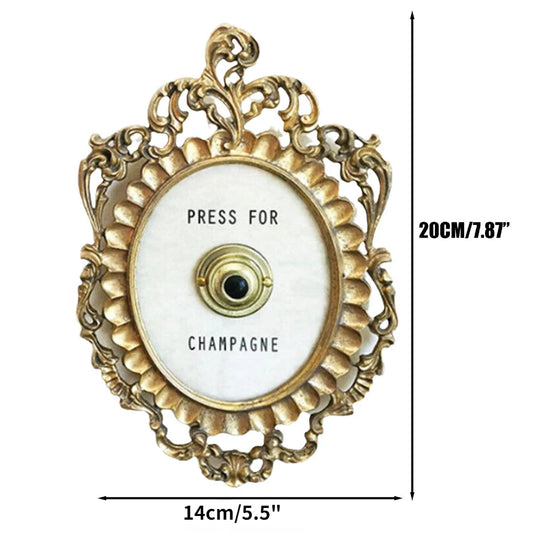 European Vintage Champagne Wine Doorbell Creative Tabletop Decoration Doorbell Decoration Wall Decor Campanello Champagne Vin