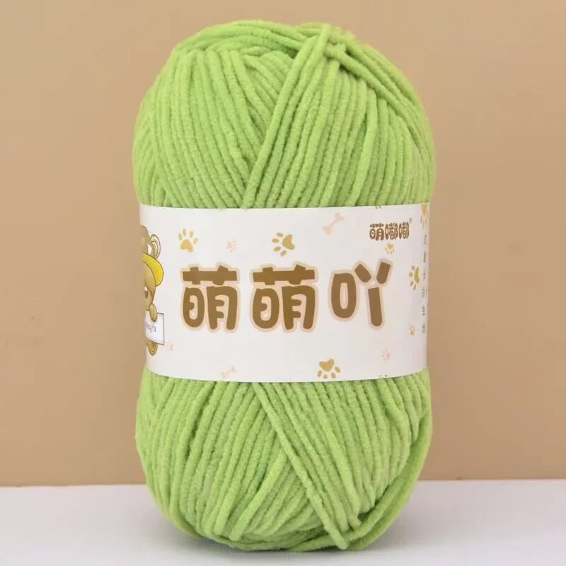Fluffy Chenille Yarn for Crocheting doll thread Soft Bulky Velvet Yarn for Knitting Crochet Crafts Amigurumi Matte Chenille Y