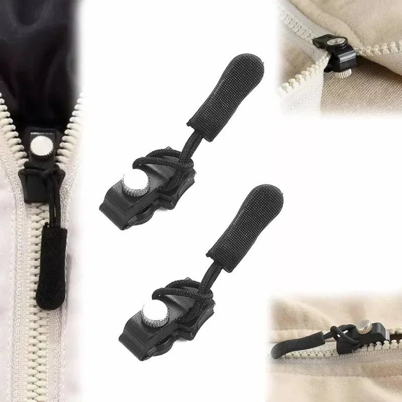 6pcs Fix a Zipper Repair Kit Universal Instant Replacement Zipper Slider 3 Different Sizes DIY Apparel Sewing Supplies