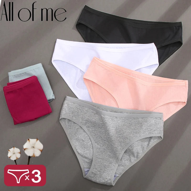 Cotton Panties Jacquard Design Pattern Women Panties Underwear Sexy Female Lingerie Briefs Solid Color Intimate Pantys for Wo