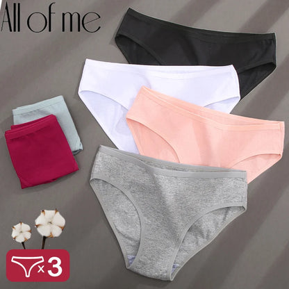 Cotton Panties Jacquard Design Pattern Women Panties Underwear Sexy Female Lingerie Briefs Solid Color Intimate Pantys for Wo