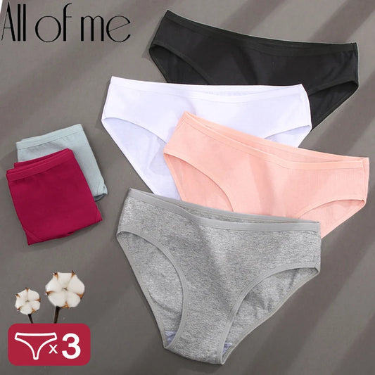 Cotton Panties Jacquard Design Pattern Women Panties Underwear Sexy Female Lingerie Briefs Solid Color Intimate Pantys for Wo