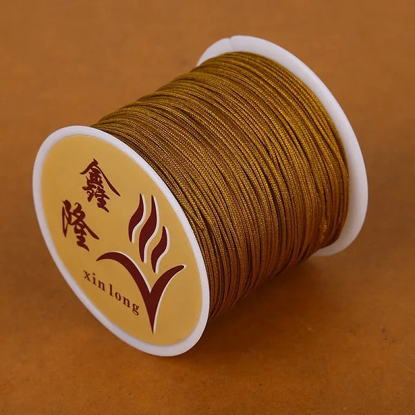 40m/lot 0.8mm Cotton Knotting Macrame Cord Nylon Thread String DIY Beading Braided Bracelet Jewelry Making - 16