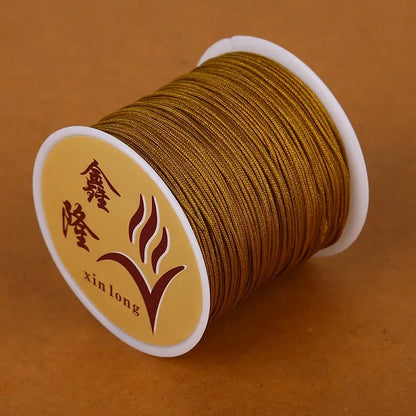 40m/lot 0.8mm Cotton Knotting Macrame Cord Nylon Thread String DIY Beading Braided Bracelet Jewelry Making - 16