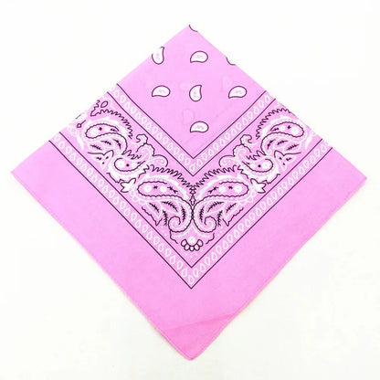 Unisex Men Women Bandana Hairband Cowboy Mens Biker Sports Headwear Wrist Hairwrap Single Sided Head Wrap Scarf Paisley - Pin
