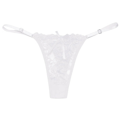 Ladies Lace Sexy Panties Embroidered Bandage Underwear Women Transparent Breathable Thongs Bowknot Sexy Lingerie трусы женски