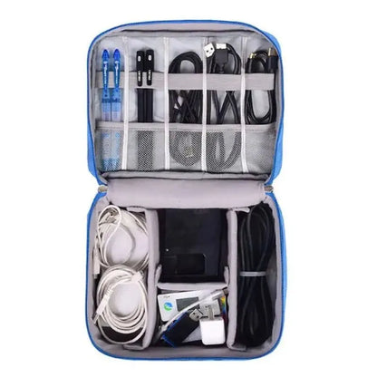 Cable Storage Bag Waterproof Digital Electronic Organizer Portable USB Data Line Charger Plug Storage Bag Travel Cable Organi
