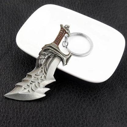 New God of War 4 Kratos Sword Keychain Pendant Keyring Jewelry Men And Women Car key chain Accessories - Keychain I