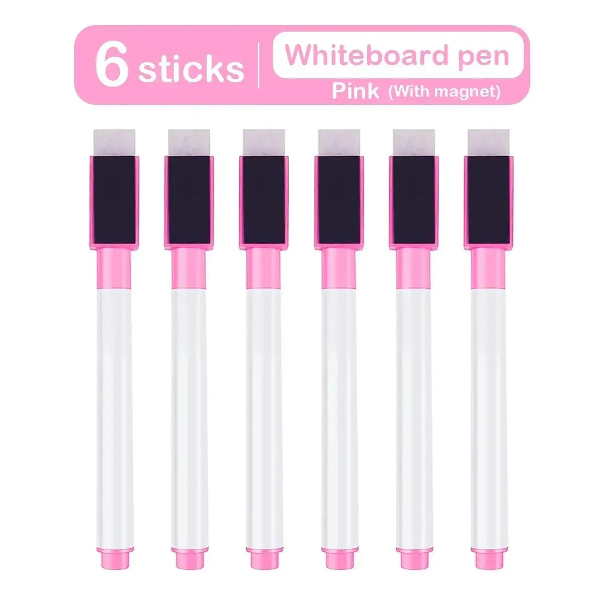 8pcs Magnetic Erasable Whiteboard Pen Color Options Blackboard Note Numbering Stationery For Office Classroom Teaching Suppli