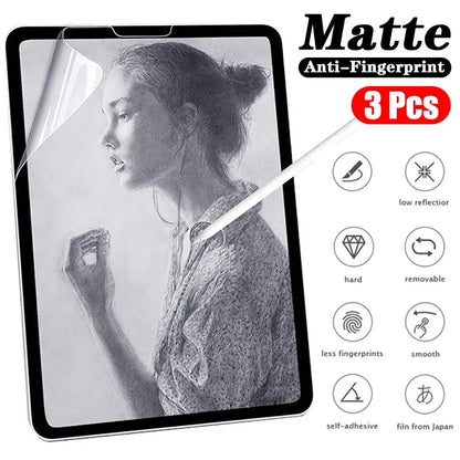Like Paper Screen Protector Film Matte PET Painting Write For iPad 10 2022 9 8 7 Air 5 4 3 Mini 6 5 4 Pro 12.9 11 10.9 10.5 1