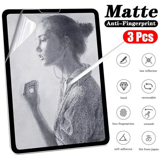 Like Paper Screen Protector Film Matte PET Painting Write For iPad 10 2022 9 8 7 Air 5 4 3 Mini 6 5 4 Pro 12.9 11 10.9 10.5 1