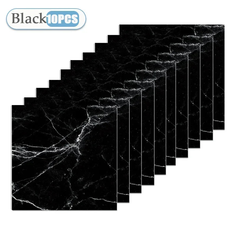 10/20/40PCS 30x30cm Self Adhesive Wallpaper Waterproof Tile Stickers FloorSticker for Kitchen Bathroom Ins Style Home Decor -