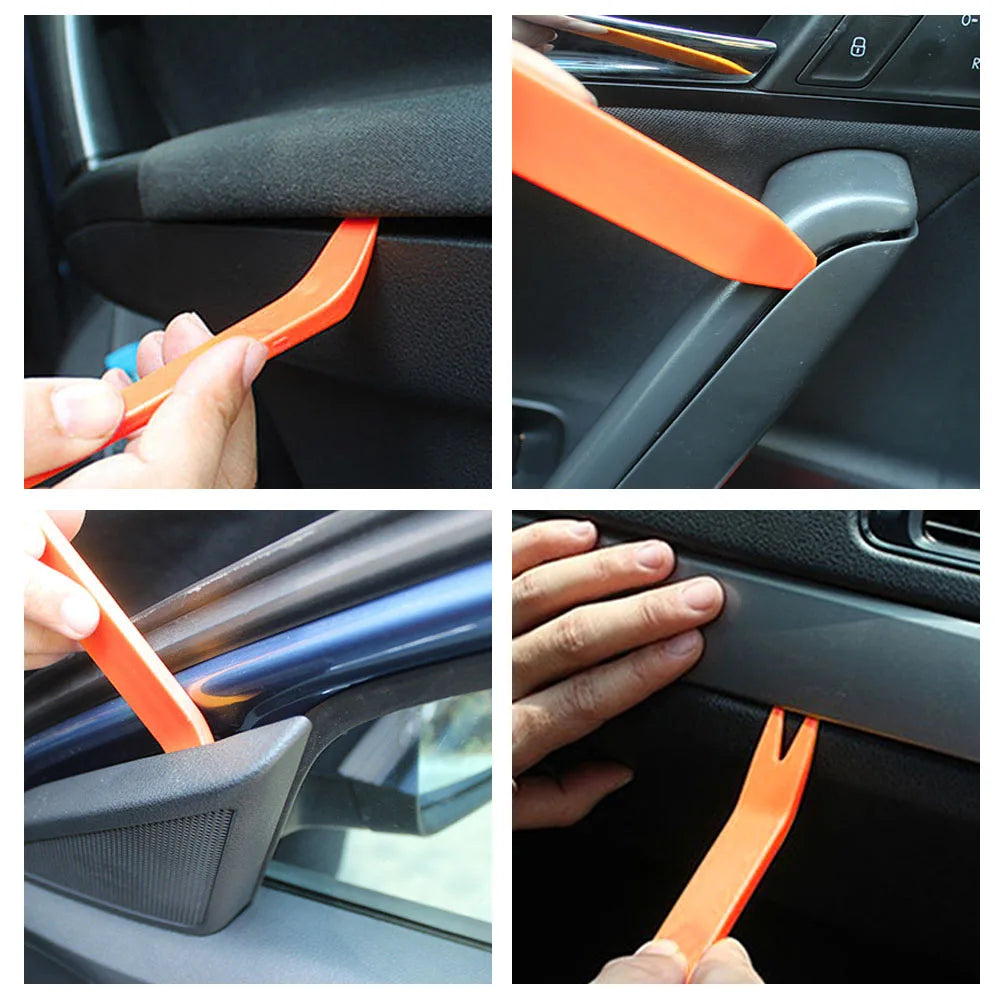 4pcs/Set Portable Car Panel Removal Tool Kit Nail Puller Radio Audio Door Pry Repair Clip Trim Dash Removal Installer Hand To