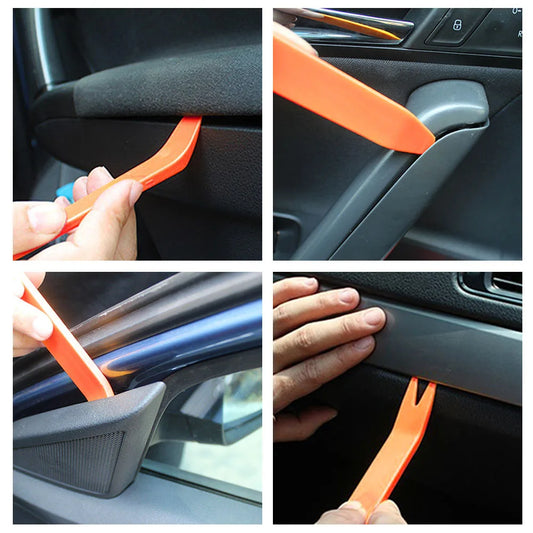 4pcs/Set Portable Car Panel Removal Tool Kit Nail Puller Radio Audio Door Pry Repair Clip Trim Dash Removal Installer Hand To
