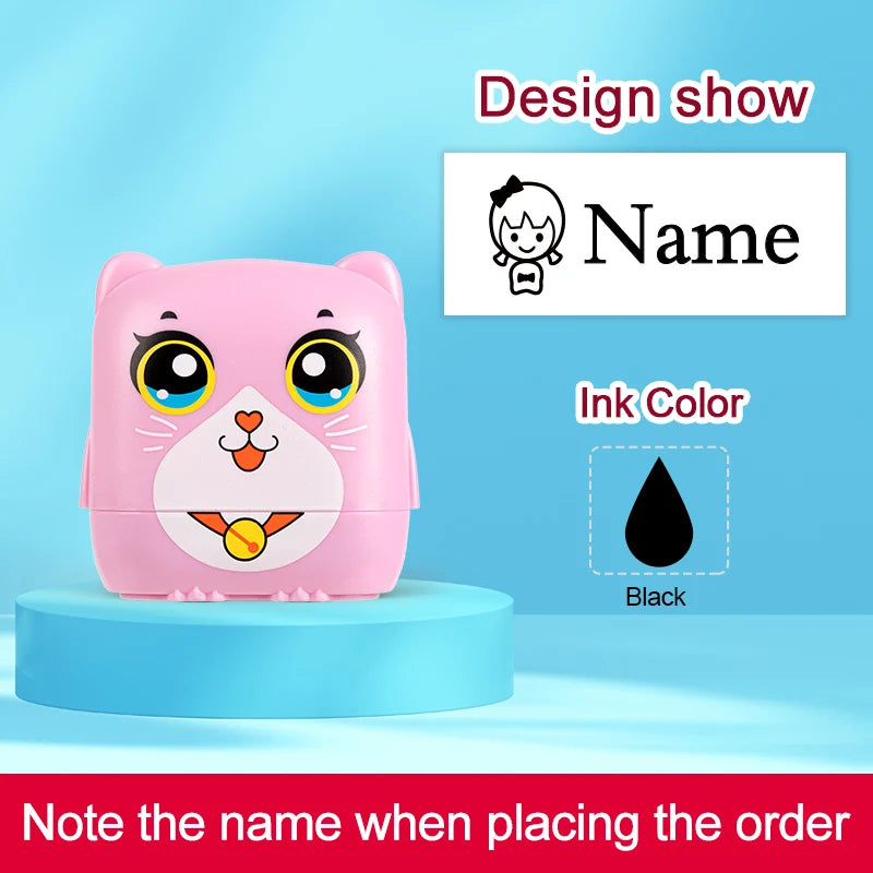 ‌Personalized Custom Name Stamp for Kids - Waterproof Durable School Stamp, Non-Fade Ink,Unique Educational Gift for Students