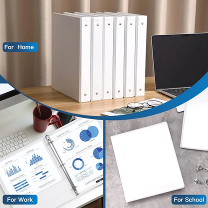 1-inch 3 Ring Binder with 2 Interior Pockets, for A4 Letter Size 8.5'' x 11''Paper,Versatile Binders for Office, Home and Sch