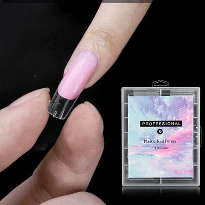 Misscheering 120Pcs/Box Transparent Fake Nails Acrylic French Nail Tips Full Coverage Press On Nails Accessory DIY Manicure T