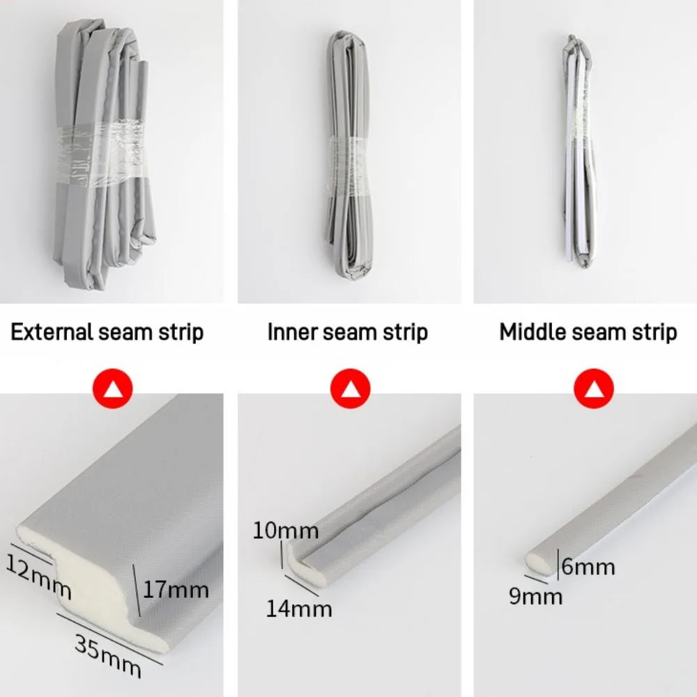 Z-shaped Window Sealing Strip Steel Window Windproof Soundproof Strip Door Sealing Gap Insect Proof Acoustic Foam Filling Str