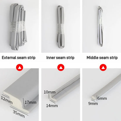 Z-shaped Window Sealing Strip Steel Window Windproof Soundproof Strip Door Sealing Gap Insect Proof Acoustic Foam Filling Str