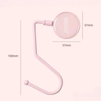 1 Pcs Cute Morandi Bag Hook Heavy Table Purse Bag Hooks Travel Handbag Table Side Bag Hanger Office Desk Organizers - Light P