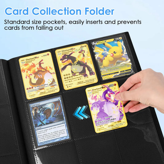 9 Pocket 360 Grids Photo Card Binder Kpop Photo Albums Game Cards Collect Book Side-Loading Large-capacity Photocard Holder