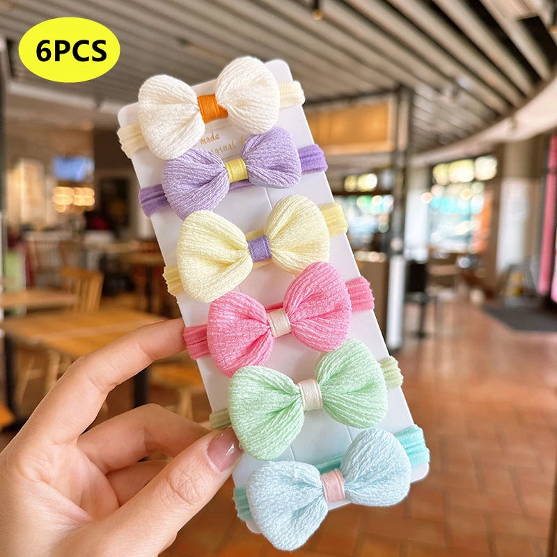 20PCS 10PCS Hair Accessories For Girl Elastic Hair Bands Flowers Style Hair Ring Children Birthday Party Headdress Headwear