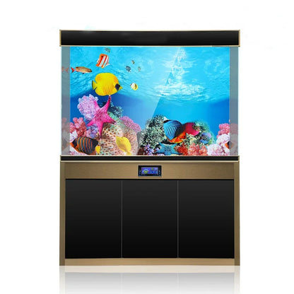 Aquarium Background Decoration Sticker Fish Tank Landscape Sticker Poster Background for Aquarium Ocean Plant Aquascape Paint