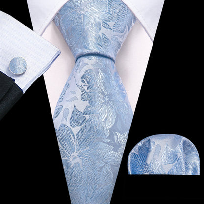 Men Tie Gold Navy Blue Striped Tie Barry.Wang 3.4" Jacquard Party Wedding Woven Fashion Designers Necktie For Men silk Busine