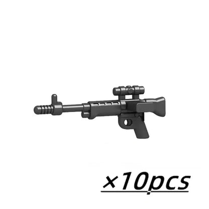 Military Weapons Figures Mini Accessories Light Machine Guns MOC Soldiers Army Brinquedos No Playmobil Building Block Boy Toy