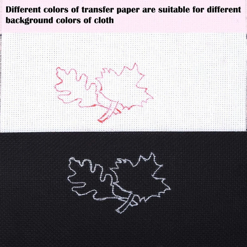 10Pcs fabric carbon paper water-soluble handmade cross stitch tool supplies DIY fabric transfer paper embroidery tool sewing 