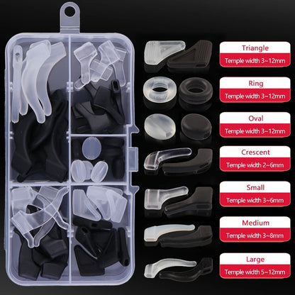 Ear Grip Hooks Anti-slip Holder Glasses Sunglasses Silicone Ear Hook Set For Eyeglasses Eyewear Accessories