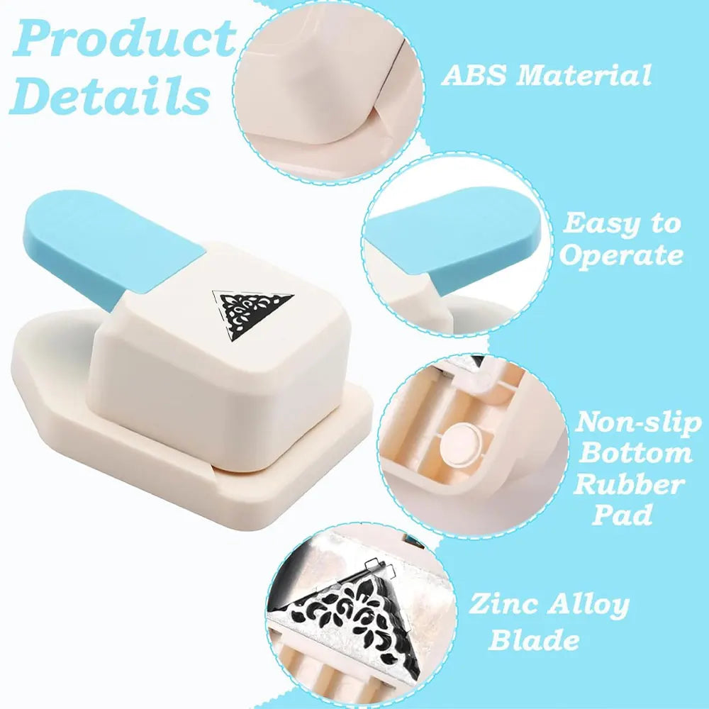 Craft corner punch & triangular flower pattern corner punch, scrapbooking supplies, flower shape punch
