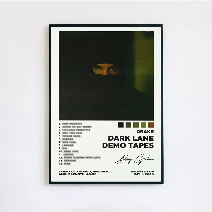 Poster Prints New Drake Views Take Care Her Loss Dogs Music Album Cover Canvas Painting Wall Art Picture Living Room Home Dec
