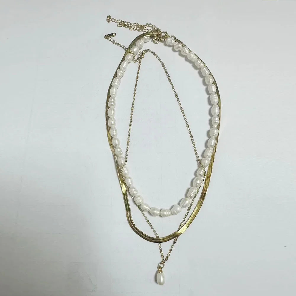 Stainless Steel Creative Steel Ball Chain Necklace - C73