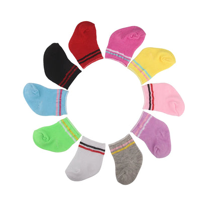 Doll Accessories Socks Heart Stripe Solid Color Knit Doll Socks For 43cm Baby New Born&18 inch American,OG Girl Doll Toy