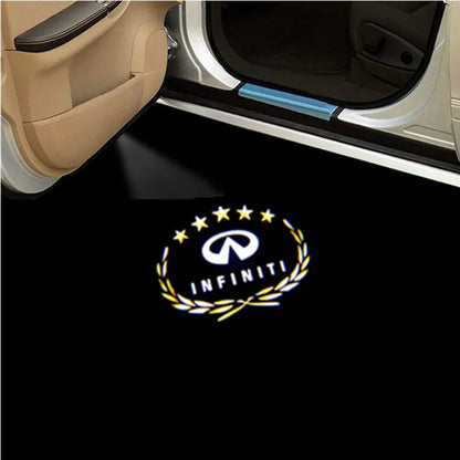 LED Emblem Lamps Car Door Welcome Logo Light for Infiniti Fx35 Q50 QX60 QX50 Q59 Q70 Q30 G37 G35 Car Goods
