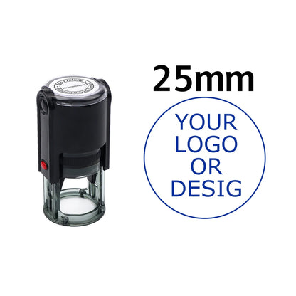 Custom Self-Inking Stamp 25/30/40/50mm Round Logo Design P Personalized Press-type Inking Stamp for Wedding Invitation Envelo