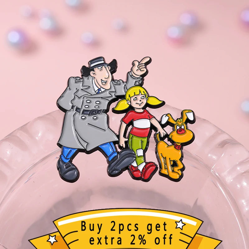 Nostalgic Humorous Tv Enamel Pins Custom 90S Comedy Family Animation Brooches Lapel Badges Cartoon Retro Jewelry Gift For Fan