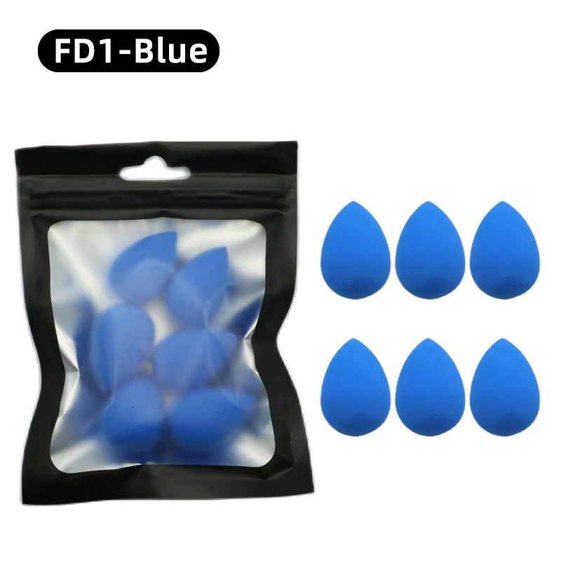 OGEYERO6pcs Mini Makeup Sponge Puff Beauty Egg Sponge for Makeup Concealer Foundation Face Cosmetic Puff Kit Make Up Blender 