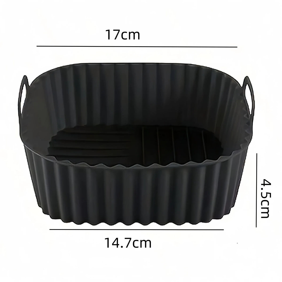 Air Fryer Silicone Liners Square Reusable Non Stick Basket Mat for 4-7QT Air Fryer Oven Microwave Baking Airfryer Accessories