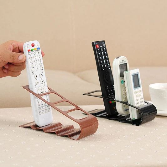 4 Compartment Remote Control Organizer Creative Desktop Storage Rack Plastic Holder Multi Purpose Desk Organizer