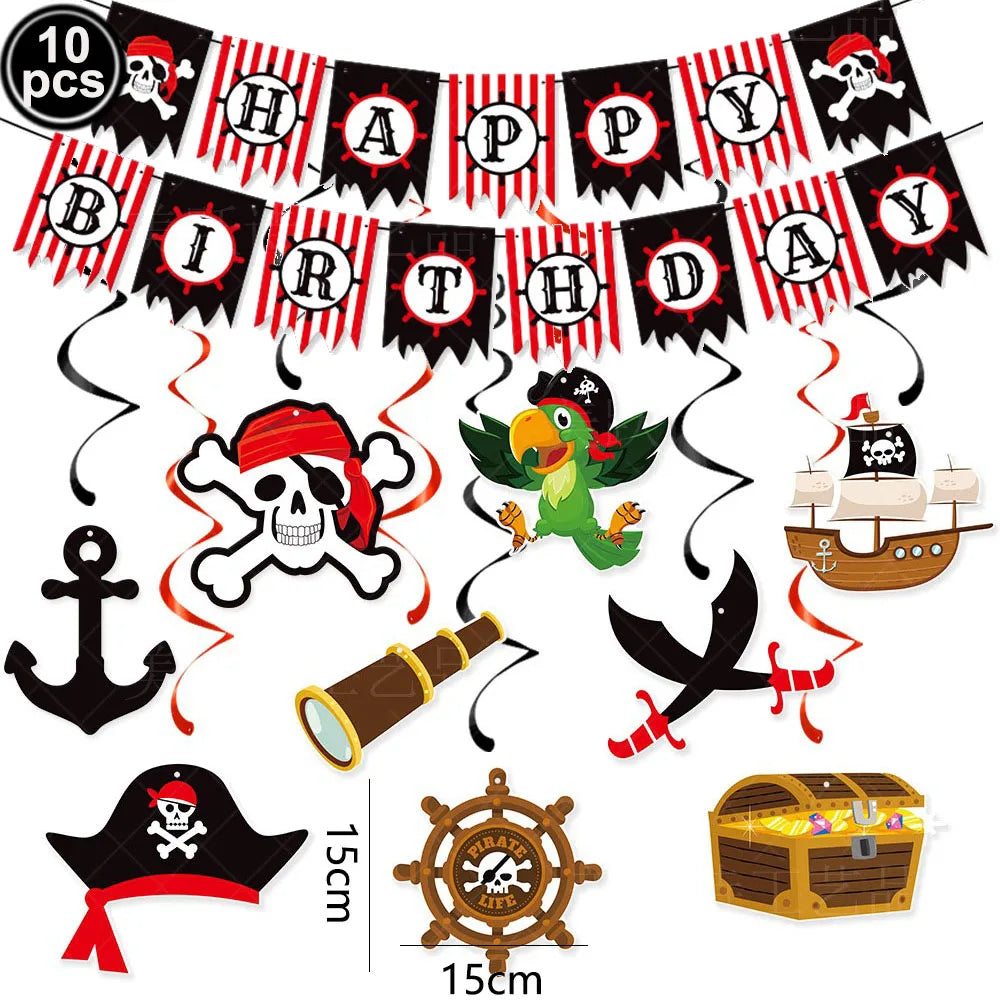 Pirate Party Supplies Temporary Tattoos Boys Girls Tattoos Stickers Birthday Party Supplies Gift Pirate Party Favors Decorati