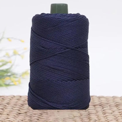 Summer Crochet Yarn Ice Rope 3mm Thread For Hand Knitting Bag Sun Hats Shoes Woven DIY Hook Cushion Silk Medium Thick About 2