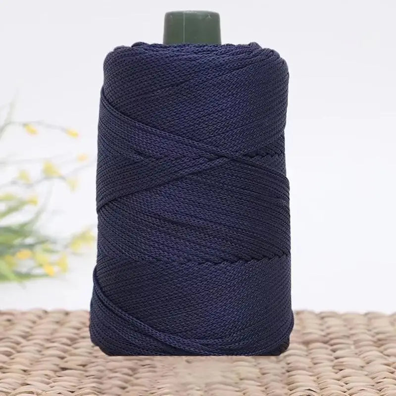 Summer Crochet Yarn Ice Rope 3mm Thread For Hand Knitting Bag Sun Hats Shoes Woven DIY Hook Cushion Silk Medium Thick About 2