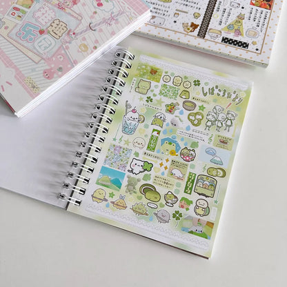 Kawaii 32 Sheets Kpop Stickers Book Decorative Journal Material Kids Gift School Stationery